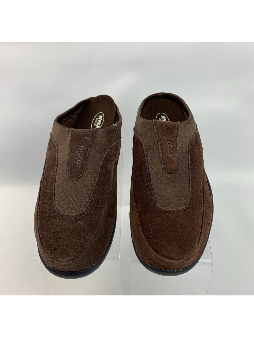 Ryka Mirage Women’s Suede Slip-On Mules & Textile Comfort walking Shoes - Clog